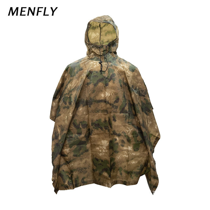 Emergency Poncho Rain - MENFLY ATFG موس التمويه التكتيكية مقاوم