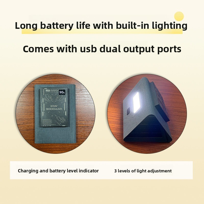 شاحن لوحة شمسية قابل للطي مع ب - مراجعة Solar Emergency Charger وسعره