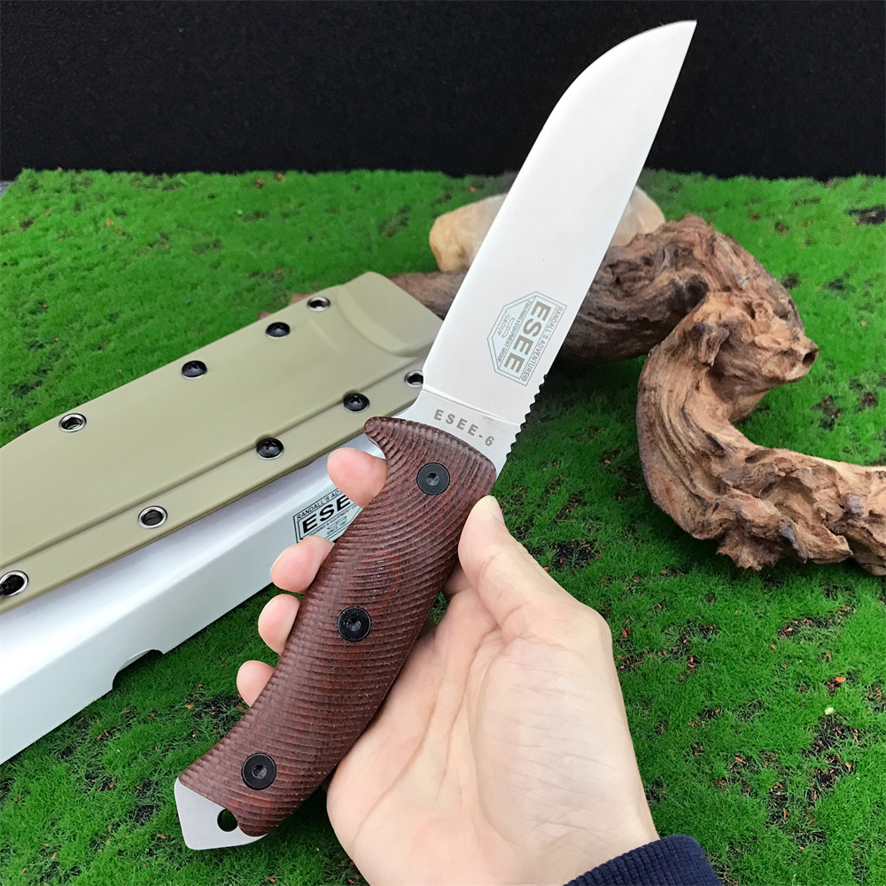 سكين ESEE-6 جديد ذو نصل ثابت م - مراجعة Bushcraft Knife Fixed وسعره