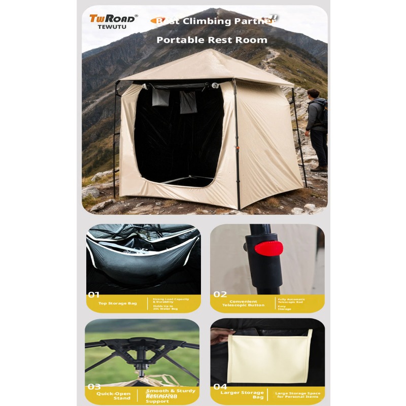 خيمة خصوصية خارجية محسنة سوداء - مراجعة Emergency Mylar Tent وسعره