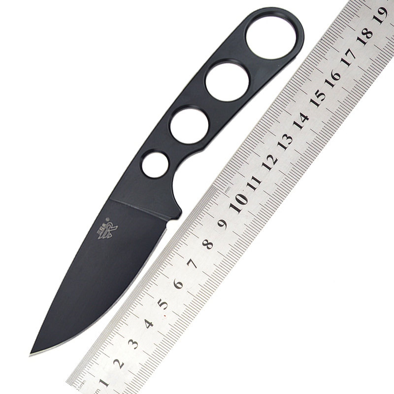 سكين رقبة نصل ثابت Sanrenmu ،  - مراجعة Bushcraft Knife Fixed وسعره