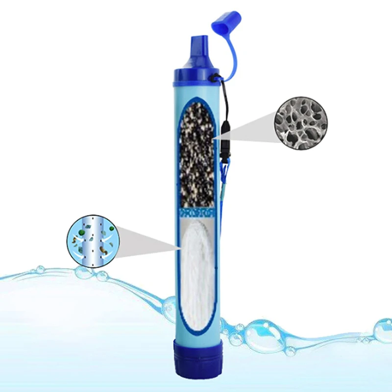 في الهواء الطلق تصفية المياه ا - مراجعة Water Purification Straw وسعره